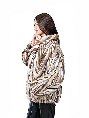 Jachetă de vizon multicolor Rodi [1]