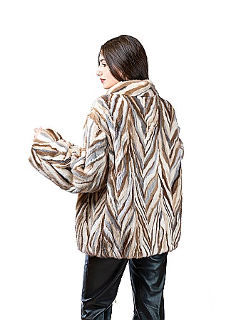 Jachetă de vizon multicolor Rodi [2]