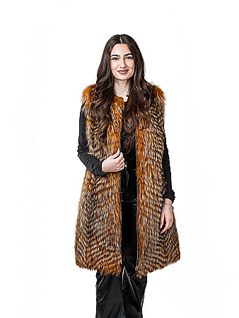 Veste - Vestă vulpe crystal model lung