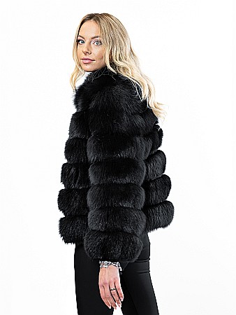 Jachetă vulpe polară Black [1]