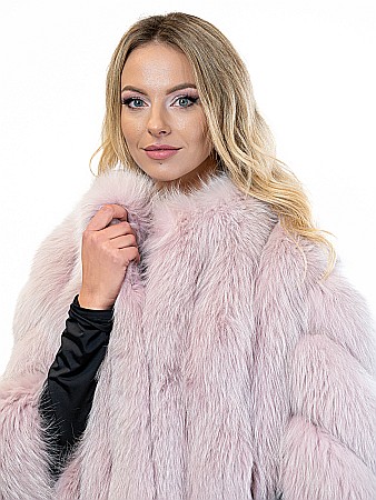 Pelerină Andreea vulpe polară Powder pink [3]