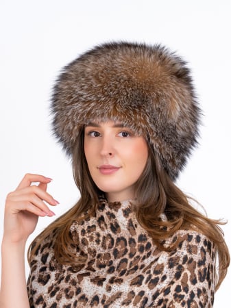 Accesorii - Căciula vulpe argintie-crystal