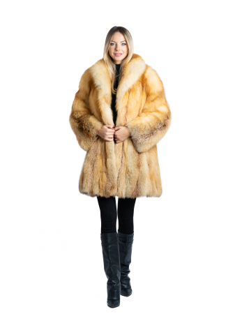 Haine damă de vulpe - Haină vulpe canadiană
