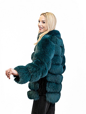 Jachetă vulpe polară Petrol Green [1]