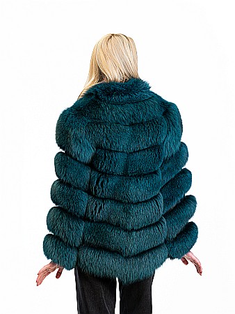 Jachetă vulpe polară Petrol Green [2]