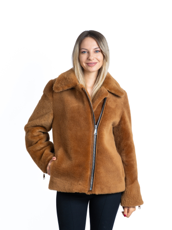 Shearling - Jachetă mouton Brown