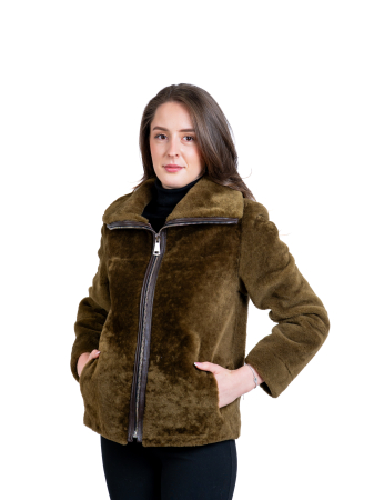Shearling - Jachetă mouton Green Army
