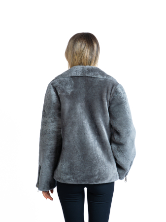 Shearling - Jachetă mouton Grey