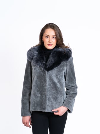 Shearling - Jachetă mouton Grey Harmony