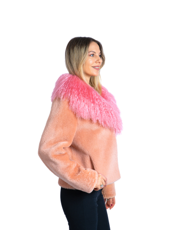Jachetă mouton & mongolian Pink [1]