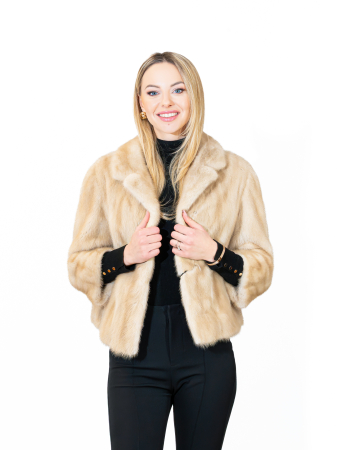 Jachetă scurtă de vizon Pearl [1]