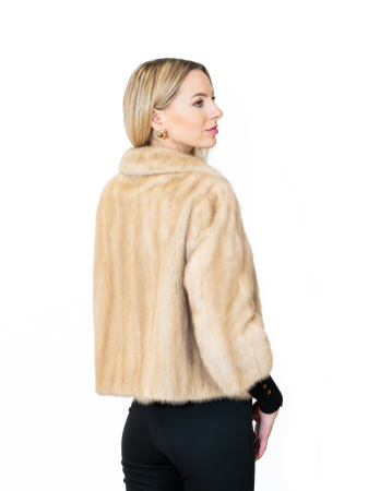 Jachetă scurtă de vizon Pearl [2]