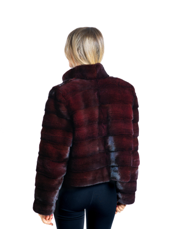 Jachetă vizon Burgundy [2]
