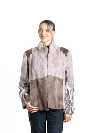 Jachete de vizon MRR - Jachetă vizon MRR multicolor