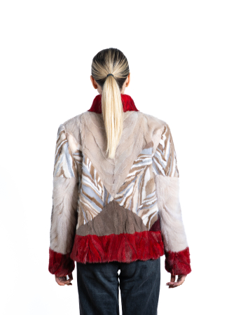 Jachetă vizon MRR multicolor [2]