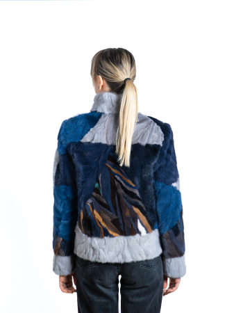 Jachetă vizon MRR multicolor [2]