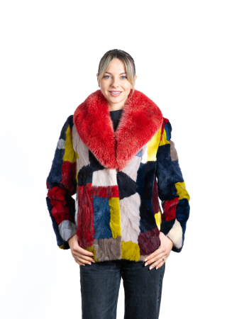 Jachete de vizon MRR - Jachetă vizon MRR multicolor