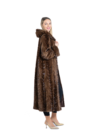 Palton vizon MRR cu glugă Brown [1]