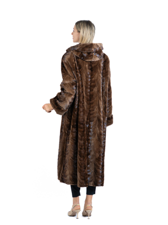 Palton vizon MRR cu glugă Brown [2]