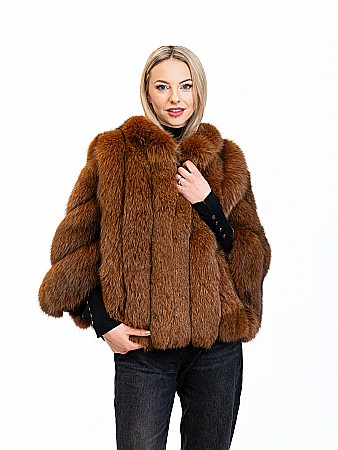 Pelerine de vulpe polară - Pelerină Andreea vulpe polară Brown