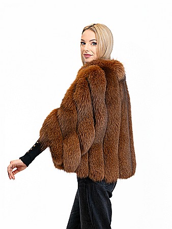 Pelerină Andreea vulpe polară Brown [1]