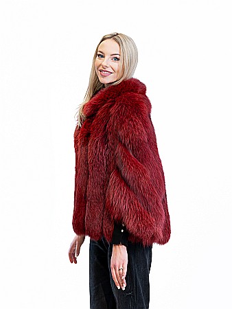 Pelerină Andreea vulpe polară Cherry [2]