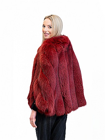 Pelerină Andreea vulpe polară Cherry [1]