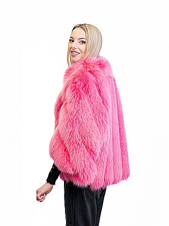Pelerină Andreea vulpe polară Pink [1]