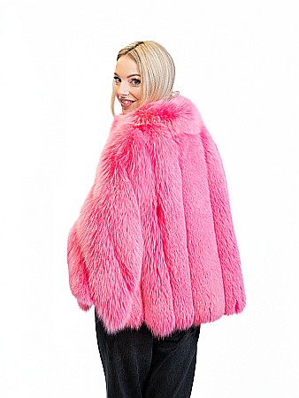 Pelerină Andreea vulpe polară Pink [2]