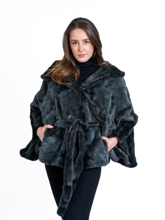 Pelerine de vizon - Pelerină Giulia Forest Green