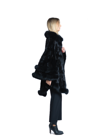 Pelerină vizon MRR Ella Black [1]
