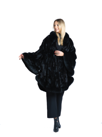 Pelerine de vizon - Pelerină vizon MRR Ella Black