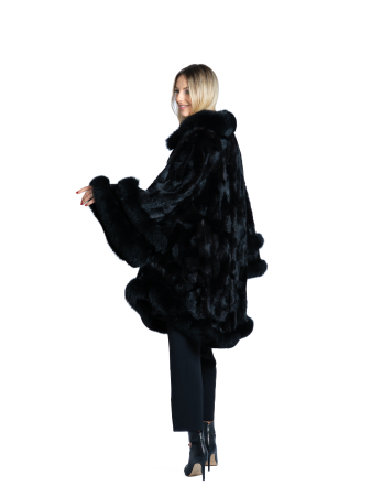 Pelerină vizon MRR Ella Black [2]