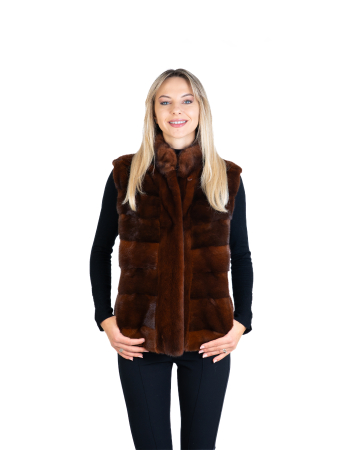 Veste - Vestă vizon Mahogany