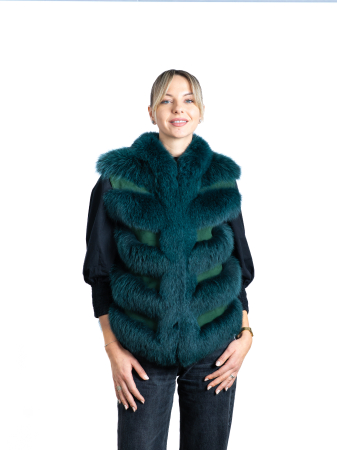 Veste - Vestă vulpe polară Green