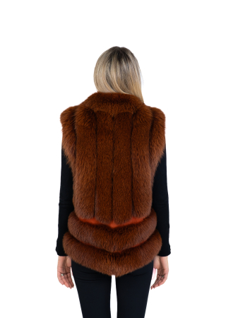 Vestă vulpe polară Mahogany [1]