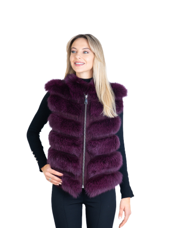 Veste - Vesta vulpe polară Plum