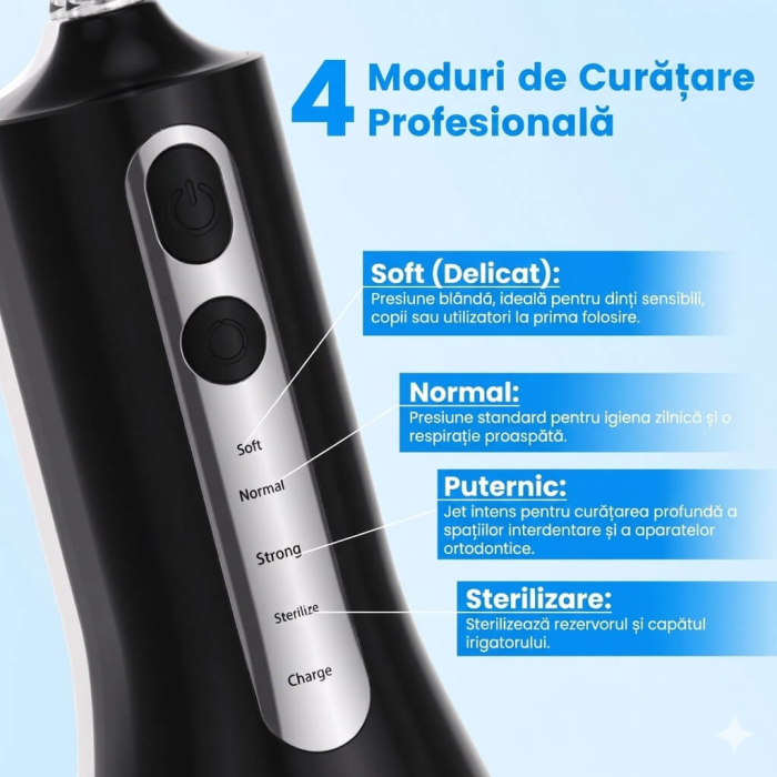 Irigator Oral Profesional cu Sterilizare UV pentru Duș bucal [6]