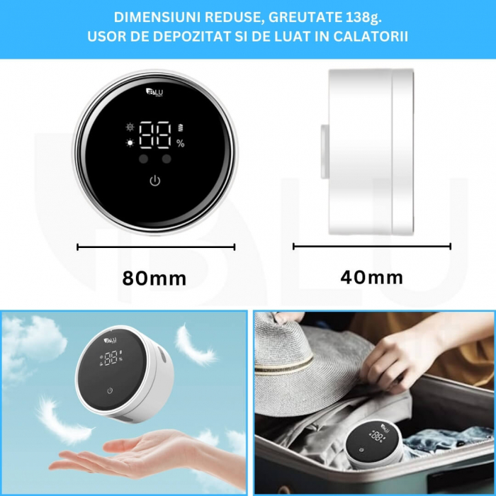 Sterilizator UV pentru o Periuță de Dinți, Senzor Deschidere-Închidere Automată, Alb [8]