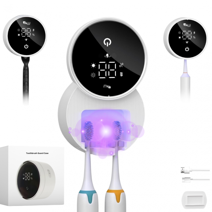 Sterilizator UV pentru o Periuță de Dinți, Senzor Deschidere-Închidere Automată, Alb [1]