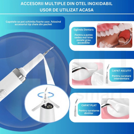 Aparat pentru Eliminare Tartru iBLU smart, Detartraj Ultrasonic [5]