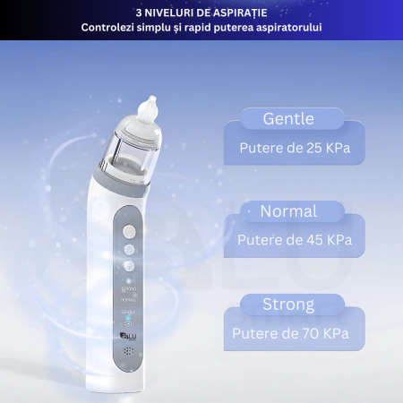 Aspirator Nazal Portabil pentru Bebeluși și Copii, cu Funcție de Sunete și Lumini Relaxante [1]