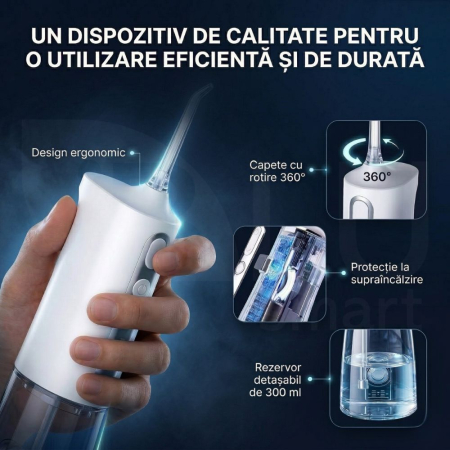 Irigator Oral Profesional cu Sterilizare UV pentru Duș bucal [3]