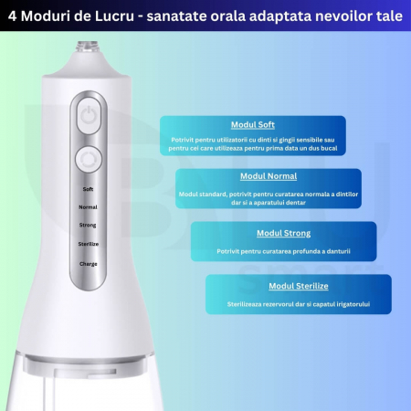Irigator Oral Profesional cu Sterilizare UV pentru Duș bucal [5]