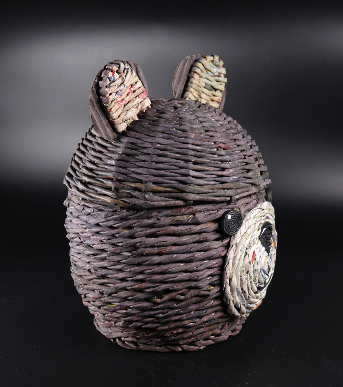 cos-decorativ-handmade-urs-hartie-reciclata [4]