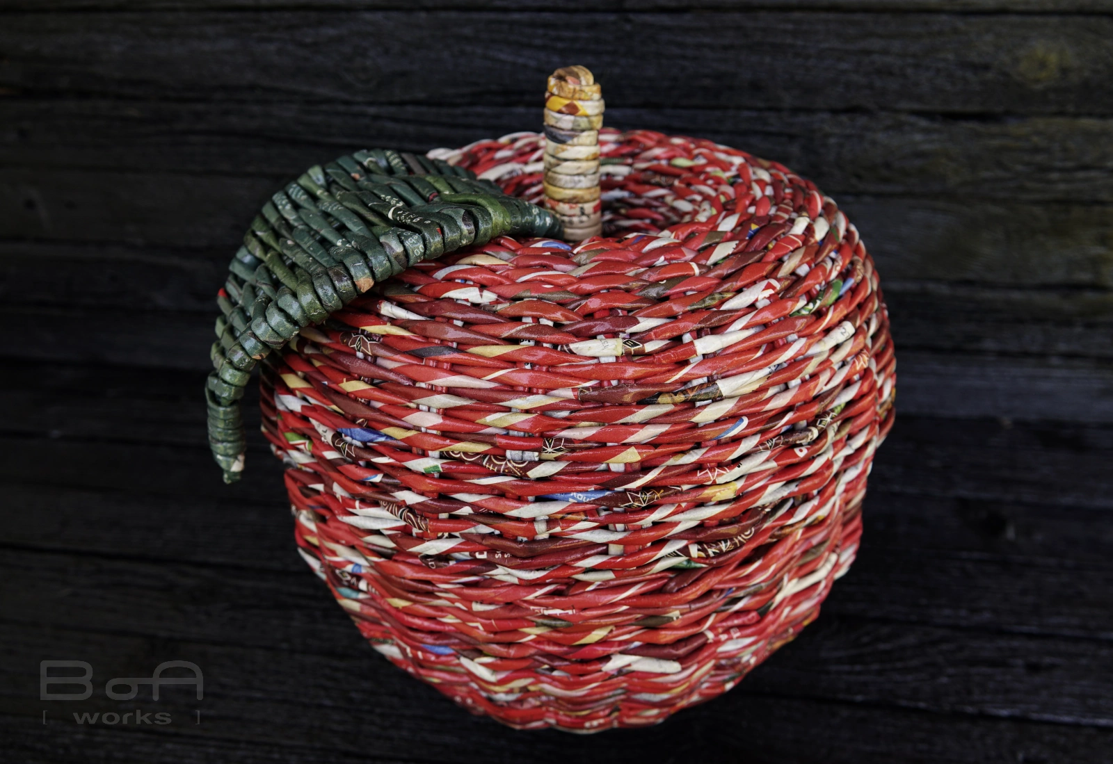 [paperworks] - cos-handmade-hartie-reciclata-impletit-apple-235x250