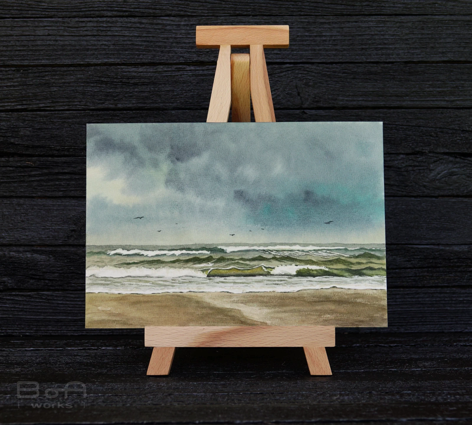 [waterworks] - pictura-acuarela-originala-eternal-remembrance-26x18