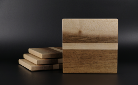 Suporturi pentru pahare - suport-pahare-mare-nuc-fag-epoxy-mist-handmade