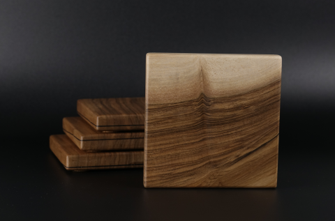 Suporturi pentru pahare - suport-pahare-nuc-slope-lemn-masiv-handmade