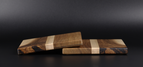 Suporturi pentru pahare - suport-pahare-mare-nuc-fag-epoxy-volcano-handmade